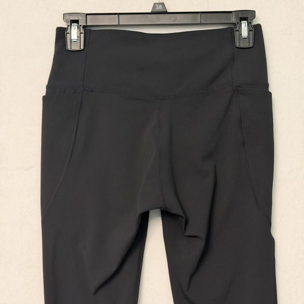 Fabletics Women's SMALL Black Oasis PureLuxe Crossover Legging 7/8 High Waist - Picture 5 of 13